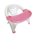 Baby Chair Rosa – Cadeira de Alimentação 2 em 1 com Bandeja Removível