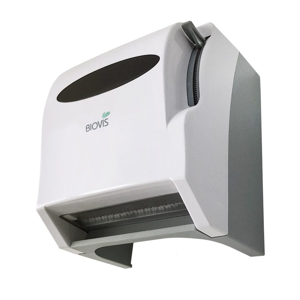 15398839384-15398838270-toalheiro-alavanca-01.jpg TOALHEIRO ALAVANCA LUNA DISPENSER DE PAREDE PARA PAPEL TOALHA EM BOBINA - Imagem 1