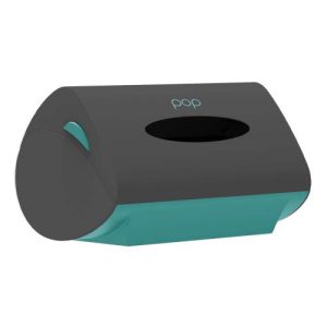 PAPER POP DISPENSER PLASTICO PARA PAPEL TOALHA INTERFOLHAS PAREDE OU BANCADA VERDE/GRAFITE