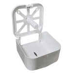 PORTA ROLAO HIGIA BRANCO – DISPENSER PLASTICO DE PAREDE PARA PAPEL HIGIENICO - Imagem 2