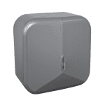 PORTA ROLAO HIGIA GRAFITE – DISPENSER PLASTICO DE PAREDE PARA PAPEL HIGIENICO