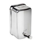 SABONETEIRA VISIUM 1300ML – INOX ESCOVADO SABONETE/ALCOOL GEL SEM VISOR